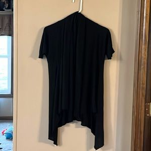 Isabella Rodriguez Sheer short sleeve little black jacket. Size Medium